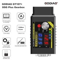 GODIAG GT107+ DSG Plus Adapter Data Gearbox Pembaruan dari GT107 dengan Tampilan Tegangan dan Arus untuk DQ250 DQ200 VL381 VL300 DQ500 DL501