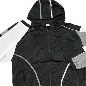 Chándal corto y chaqueta de alta calidad para correr, chándal de poliéster con cremallera de dos piezas, chándales de nailon, conjunto cortavientos, chaquetas para hombres - Product Image 6