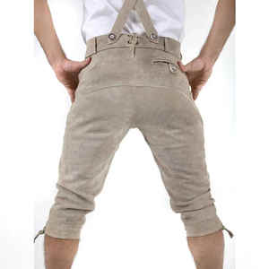 Dernière Bavière Trachten coton mélangé Lederhosen pour hommes respirant décontracté cordon de serrage personnalisé Logo impression Oktoberfest - Product Image 3