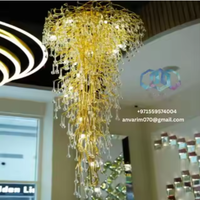 Applique murale moderne à fleurs LED Lampe décorative de luxe en forme de longue pour salon chambre couloir pour hôtel EAU KSA Qatar USA