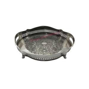 Accessoires de cuisine personnalisables de plateau de service en métal de forme ronde décorative de haute qualité à vendre - Product Image 6