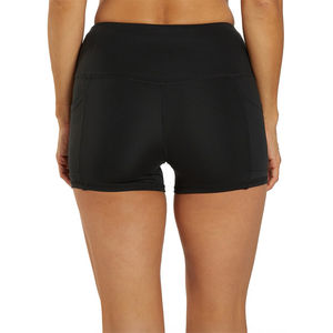 Pantalones cortos de yoga transpirables con bolsillo de alta calidad para mujer, 10 colores sólidos, pantalones de gimnasio a la moda, ropa deportiva hecha en Pakistán - Product Image 3