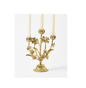 Candélabres rustiques en métal pour les garden-parties avec finition dorée et structure solide pour la décoration extérieure - Product Image 4