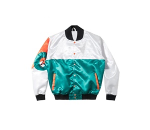 Chaqueta Universitaria de Satén de Talla Grande al por Mayor, con Botones, Transpirable, Estampada, Sublimada, para Hombre, con Característica Cortavientos - Product Image 5