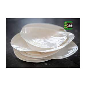 Assiette en nacre faite à la main du Vietnam Plat en coquillage naturel idéal pour la décoration de table et l'hospitalité - Product Image 2