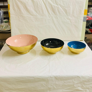 Nueva gran oferta, cuenco de aluminio para servir frutas secas para el hogar y la decoración de catering, cuenco para servir sopa de Chocolate Cady de mesa para hoteles - Product Image 5