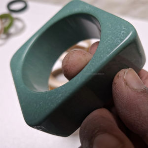 High Shine Fashion Resin <b>Bangles</b> Supplier from China Custom Size Shape Color Resin Bracelets for Jewelry Retailers - Product Image 1