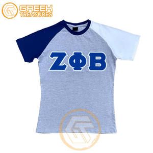 Camiseta de Algodón Personalizada al por Mayor de Zeta Phi Beta, Ropa de Sororidad de Alta Calidad para Mujeres, Diseño Estampado y Bordado para Fraternidades, para Todas las Temporadas - Product Image 4