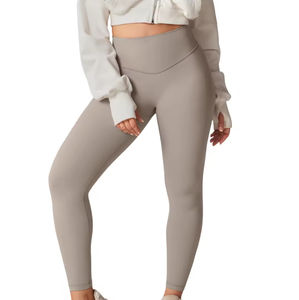 Leggings de Yoga Ecológicos para Mujer, de Algodón y Fibra de Bambú, Cintura Alta Elástica, Ropa Deportiva de Alta Calidad, Venta al Por Mayor - Product Image 3