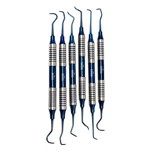 Juego de escalador de Hoz dental de 6 piezas de acero inoxidable de alta calidad para diente escalador dental de la mejor calidad - Product Image 6