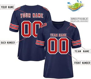 2025 designer de maillots de football américain sublimés pour adultes d'université bon marché sur mesure - Product Image 2