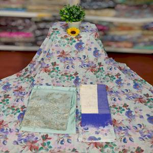 Tela de Voile de Alta Calidad, Recién Llegada, para Vestido Liso Jacquard Dirac, Diseño Floral Colorido, Ligera y Ecológica - Product Image 1