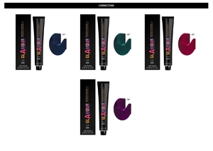 GLAMOUR PROFESSIONAL Crème Colorante Capillaire Permanente de Qualité Supérieure Correcteurs de Couleurs 120ml pour Tous Types de Cheveux à l'Huile d'Argan Anti-Goutte - Product Image 2