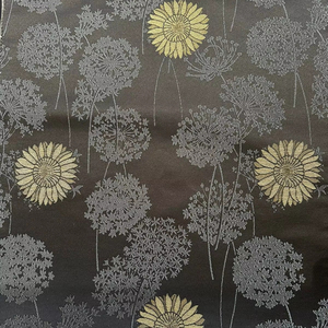 100% Ultra suave poliéster Jacquard satén tela de secado rápido transpirable hilo metálico D No 1338 gris prendas Abaya para Niñas" - Product Image 1