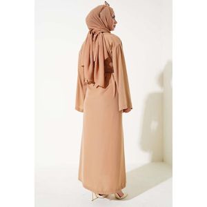 Abaya Latte Boutonnée - Product Image 4
