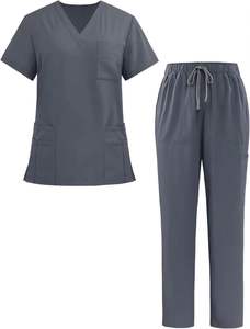 Uniforme d'hôpital d'été sur mesure unisexe, uniforme d'infirmière résistant, séchage rapide, toile, vente en gros, costumes d'infirmière personnalisés - Product Image 3