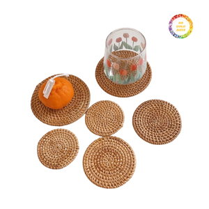 จานหวายสานสำหรับตกแต่งโต๊ะงานฝีมือระดับพรีเมี่ยมจากเวียดนาม - Product Image 4