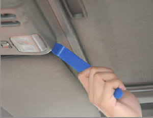 Kit de 5 attaches de fixation en nylon et fibre de verre pour panneaux moulurés (rouge/bleu) à commande manuelle - Product Image 1