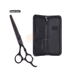 Kit de ciseaux de barbier professionnels de haute qualité pour droitiers, en acier inoxydable japonais J2, ciseaux de salon et ciseaux à effiler, lot de 2 pièces - Product Image 2