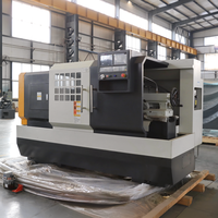 Tour CNC certifié CE/ISO CK6136 haute performance, tour horizontal à tourelle électrique 4 positions, machine de découpe de matériaux métalliques