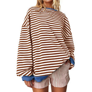 Sudadera de Mujer de Algodón 100% con Estampado Personalizado de Diseño Nuevo, Talla Grande, Informal, Transpirable - Product Image 1