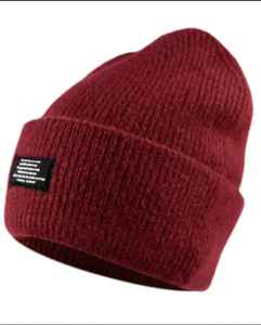 Gorro de felpa de bloque de color a rayas Maillard, gorro de invierno suave y transpirable con ajuste elástico, lavable a mano, opciones multicolores para - Product Image 3