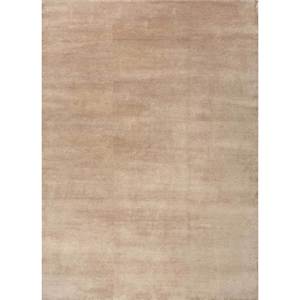 Azalea Beige <b>Brown</b> Hand Knotted <b>Wool</b> Rug Siwl-05 for Home Entryway Living Hallway-Solid Color Puzzle Rectangle Design for Teens - Product Image 1