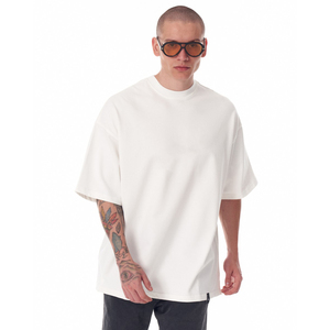 Camisetas de algodón 100% de alta calidad para hombre, impresión DTG de gran tamaño personalizada, diseño y logotipo propios de longitud larga - Product Image 4