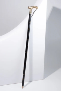 Manche en bois de Sesham fabriqué en laiton bâton de marche royal poignée en laiton Vintage Style Antique canne de marche à collectionner - Product Image 2