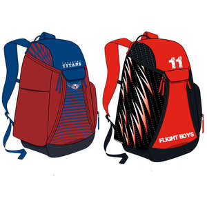 Sac à dos de sublimation pour équipe d'extérieur, logo personnalisé, vente en gros, sports, randonnée, école, voyage, motif lettres, luxe, 20-35L, SSTB-0059 - Product Image 2