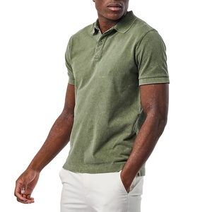 Polos de golf de color verde para hombre de primera calidad, polos casuales con cuello a la moda, polos transpirables en venta. - Product Image 2