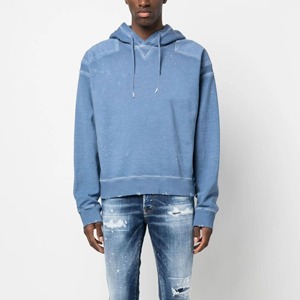 Sudaderas con Logotipo Personalizado para Hombre, Sudaderas Desgastadas de Felpa Francesa, Sudaderas Desgastadas para Hombre - Product Image 1