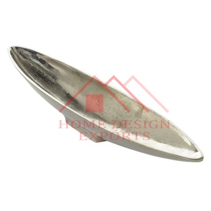Florero metálico de aluminio con forma de barco para decoración de flores y plantas, jarrones decorativos de lujo para el hogar y el jardín, diseño clásico - Product Image 6