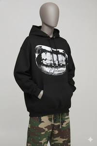 Vente en gros directe d'usine, sweat-shirt à capuche pour homme personnalisé, marque personnalisée, tissu en polaire avec strass, matière polyester/coton, lavé - Product Image 6