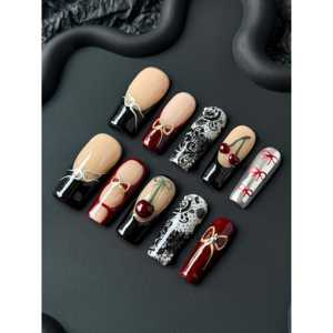 Crimson <b>Noir</b> Dark Romance Edition Press on Nail - Product Image 1