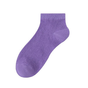 Calcetines Unisex de malla fina de verano, calcetines cortos de algodón transpirable, calcetines divertidos simples de Color sólido bonitos de viaje, venta al por mayor de moda - Product Image 6