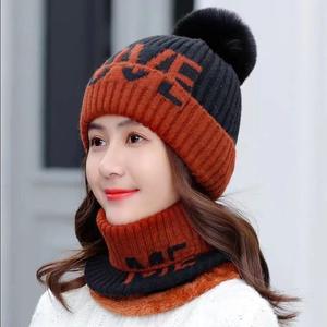 ชุดเซตกีฬาผู้หญิงแบบหนาอบอุ่นใส่ได้ทั้งชายและหญิงชุดหมวกขนสัตว์ป้องกันหูสำหรับใส่ได้ทั้งผู้หญิงและผู้ชาย - Product Image 3