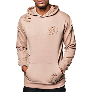 2025 100% coton meilleure qualité personnalisé en détresse à capuche pour hommes Streetwear haute polaire plaine teint vente hiver à capuche pour unisexe - Product Image 1