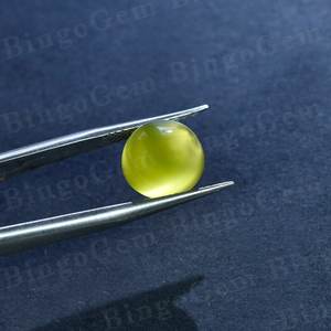 พรีฮอนไนต์ธรรมชาติ 100% Cabochons หลวมทรงกลมเครื่องประดับแท้ทําอัญมณีโดยผู้ค้าส่งและส่งออกชาวอินเดียในราคาจํานวนมาก - Product Image 3