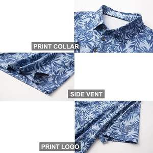 เสื้อโปโลแขนสั้นสำหรับผู้ชายเสื้อถักลายระบายอากาศได้ดีเสื้อยืดกันความชื้นสำหรับผู้ชาย - Product Image 3