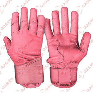 100% Original peau de vache Cabretta cuir couleur blanche Baseball gants de frappe longue manchette derniers gants de frappeur de sport - Product Image 5