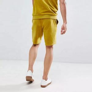 Wholesale Custom Plain Men Tracksuit Short Set Fashion Short Sleeve <b>Hoodie</b> <b>Velour</b> Tracksuit - Product Image 4