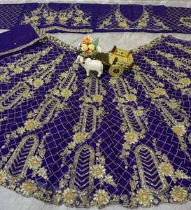 Tenue de festival de mariage ethnique indien Premium Faux Georgette Bridal Lehenga Choli avec broderie lourde et détails à paillettes - Product Image 2