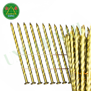 Clavos de bobina para palés de 2-1/2 ", vástago de tornillo, revestimiento de Color amarillo para construcción de palés, los mejores precios de fábrica de Vietnam - Product Image 5