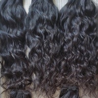 Extensions de cheveux humains indiens naturels, 100% cheveux vierges Remy, couleur naturelle des cheveux