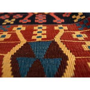 พรมขนสัตว์ลายเรขาคณิตสไตล์ Aalam Blue Kilim ขนาด 9x12 ฟุต พรมปูพื้นขนาดใหญ่สำหรับทางเข้าหรือข้างเตียง-รุ่น Paem-881 - Product Image 3