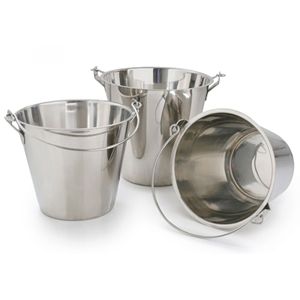 Seaux de rangement robustes avec couvercle et poignée pour le nettoyage industriel, le transport des aliments et l'utilisation générale en vrac - Product Image 2