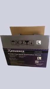 Caja corrugada plegable rectangular OEM, embalaje de peluca, 3mm de espesor, cajas de papel con ventaja UV ranurada, guantes plegables para el cuidado personal - Product Image 6
