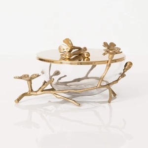 Set of 3 Customized Shape Stainless Steel <b>Dry</b> Fruit Bowls Premium Quality Different Sizes Metal Food Serving Bowl in India - Product Image 1