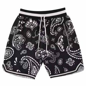 All Over Sublimation Print Verano Peso pesado Poliéster Unisex 6 pulgadas Entrepierna Confort Cintura elástica Baloncesto Pantalones cortos de malla - Product Image 6